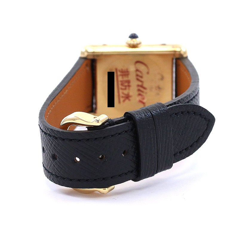 カルティエ CARTIER マストタンク SM ヴェルメイユ クォーツ 中古】CARTIER MUST TANK SMALL MODEL VERMEIL カルティエ マスト