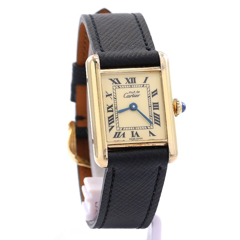 中古】CARTIER MUST TANK SMALL MODEL VERMEIL カルティエ マスト