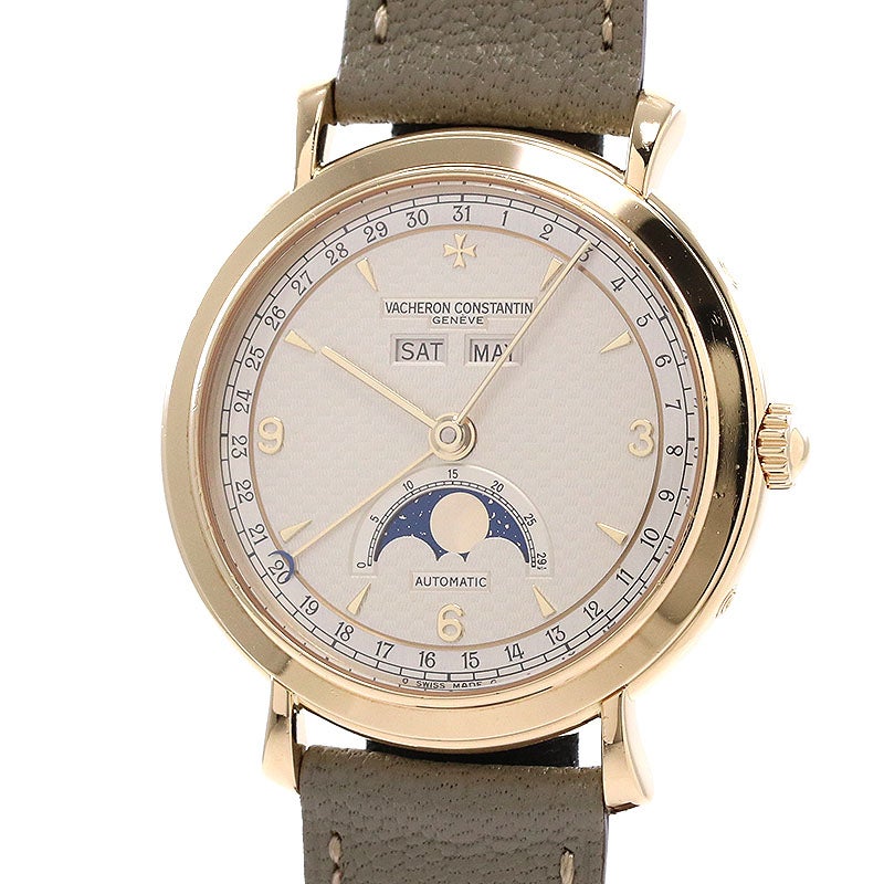 【中古】VACHERON CONSTANTIN LES HISTORIQUES TRIPLE CALENDAR MOONPHASE ヴァシュロン・コンスタンタン ヒストリーク トリプルカレンダー ムーンフェイズ 47050/000J-7967 (47050/000J-4)