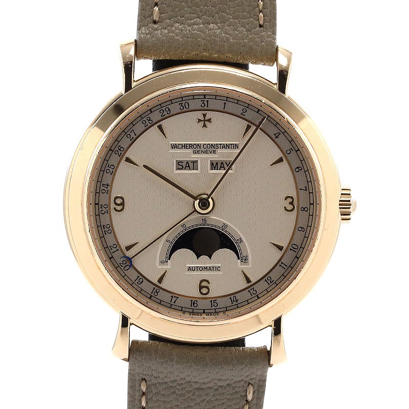 【中古】VACHERON CONSTANTIN LES HISTORIQUES TRIPLE CALENDAR MOONPHASE ヴァシュロン・コンスタンタン ヒストリーク トリプルカレンダー ムーンフェイズ 47050/000J-7967 (47050/000J-4)