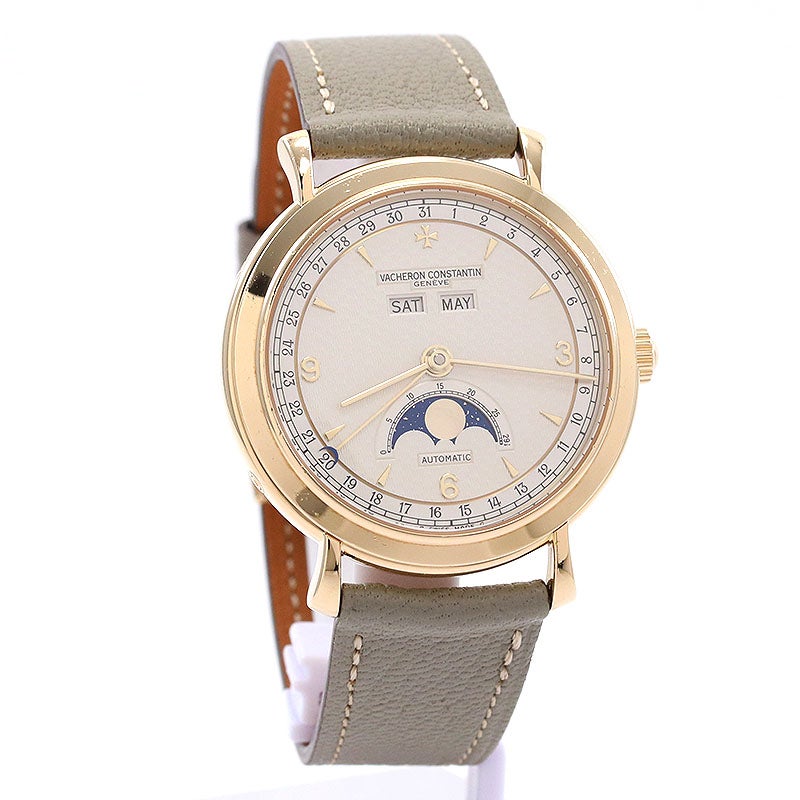 【中古】VACHERON CONSTANTIN LES HISTORIQUES TRIPLE CALENDAR MOONPHASE ヴァシュロン・コンスタンタン ヒストリーク トリプルカレンダー ムーンフェイズ 47050/000J-7967 (47050/000J-4)
