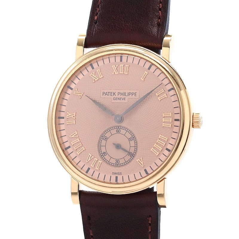 PATEK PHILIPPE 中古純正 アリゲーター ストラップ （濃茶） 中古】PATEK PHILIPPE CALATRAVA パテック・フィリップ カラトラバ