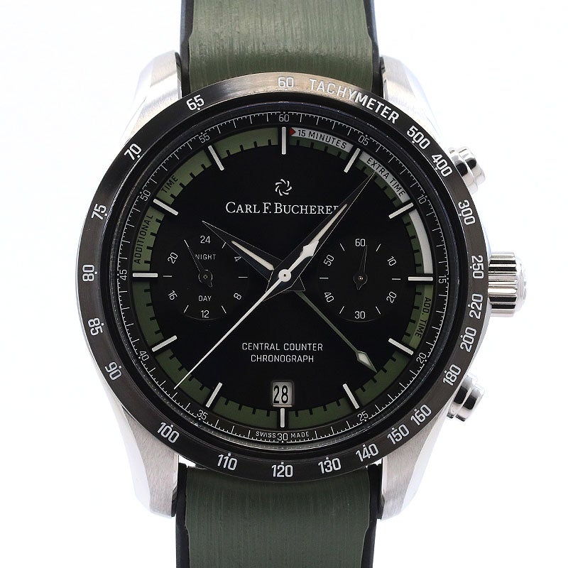中古】CARL F.BUCHERER MANERO CENTRAL COUNTER カール F. ブヘラ