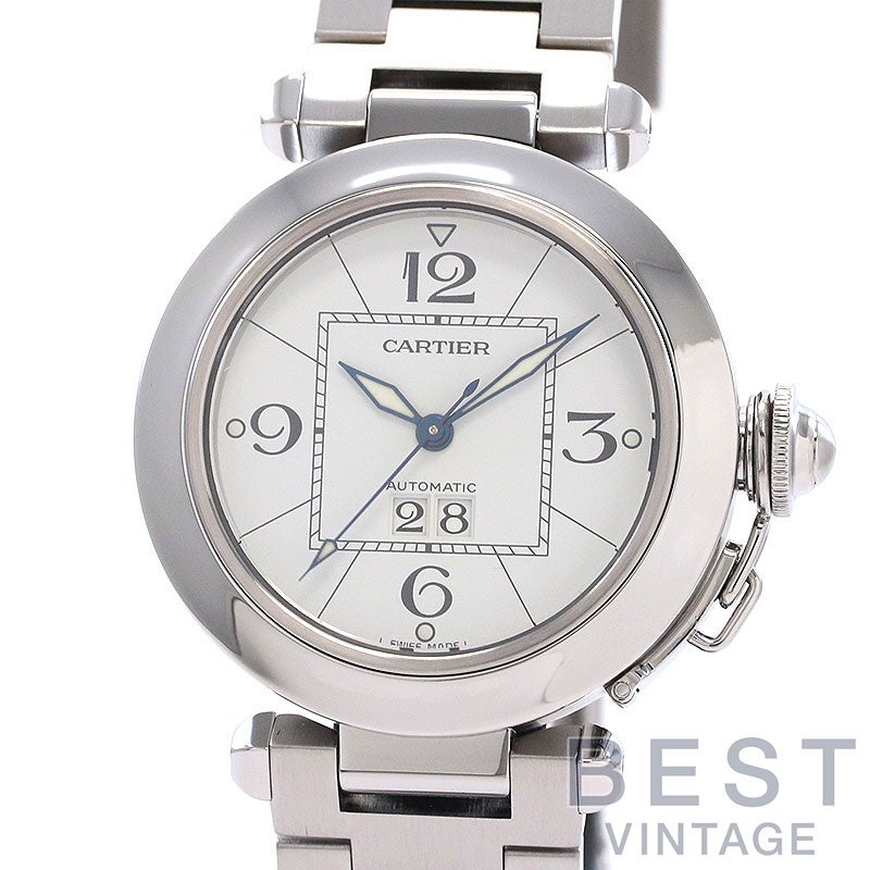 カルティエ　パシャC Pasha C Big date Automaticのコマ 中古】CARTIER PASHA C DE CARTIER 35MM BIG DATE カルティエ パシャC