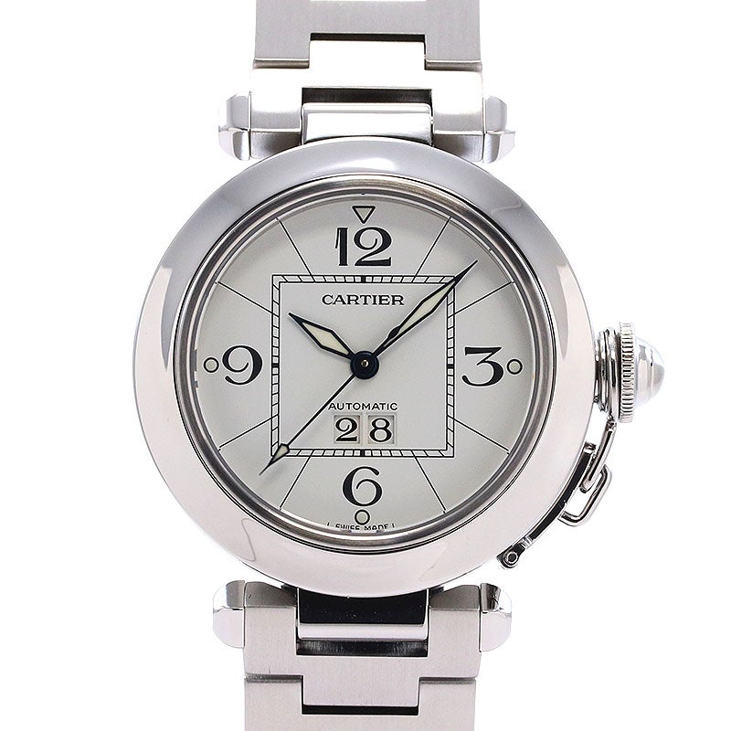 【中古】CARTIER PASHA C DE CARTIER 35MM BIG DATE カルティエ パシャC ドゥ カルティエ 35MM ビッグデイト W31055M7