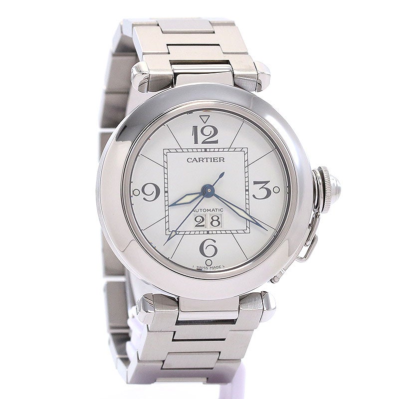 【中古】CARTIER PASHA C DE CARTIER 35MM BIG DATE カルティエ パシャC ドゥ カルティエ 35MM ビッグデイト W31055M7