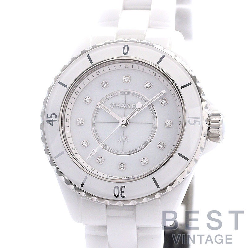 中古】CHANEL J12 WHITE CERAMIC 33MM シャネル J12 ホワイト