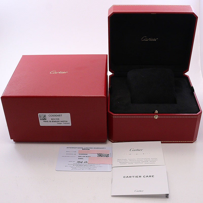【中古】CARTIER BALLON BLEU DE CARTIER 33MM カルティエ バロン ブルー ドゥ カルティエ 33MM WSBB0044