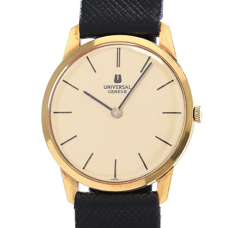 UNIVERSAL GENEVE 手巻時計 18K 腕時計　ヴィンテージ 中古】UNIVERSAL GENEVE VINTAGE ROUND WATCH MANUAL WINDING 30.5MM