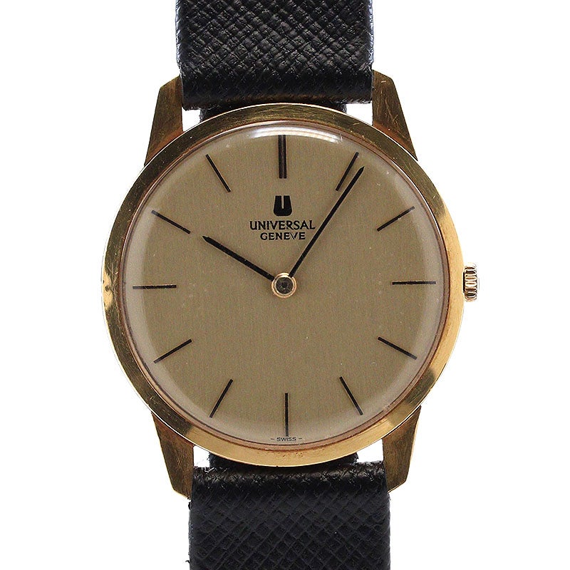 中古】UNIVERSAL GENEVE VINTAGE ROUND WATCH MANUAL WINDING 30.5MM