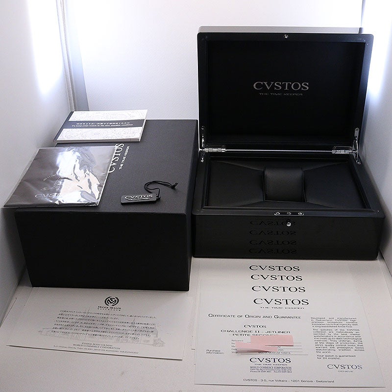 さとし　美品 クストス チャレンジ ジェットライナー  箱つき 中古】CVSTOS CHALLENGE JET-LINER II P-S AUTOMATIC クストス