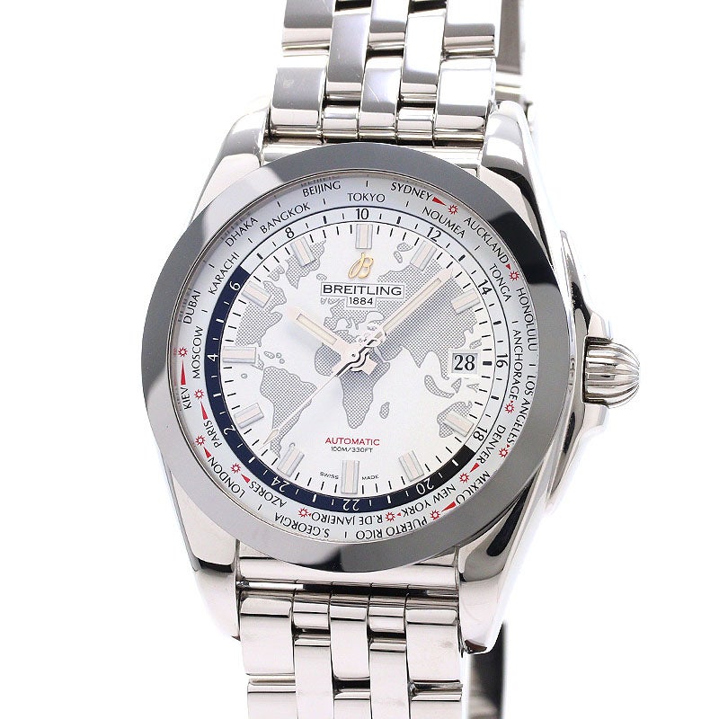 【中古】BREITLING GALACTIC UNITIME SLEEK T ブライトリング ギャラクティック ユニタイム スリークT WB3510U0/A777/375A (W030A77PA)