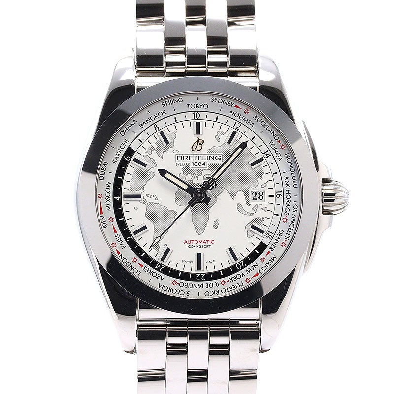 【中古】BREITLING GALACTIC UNITIME SLEEK T ブライトリング ギャラクティック ユニタイム スリークT WB3510U0/A777/375A (W030A77PA)