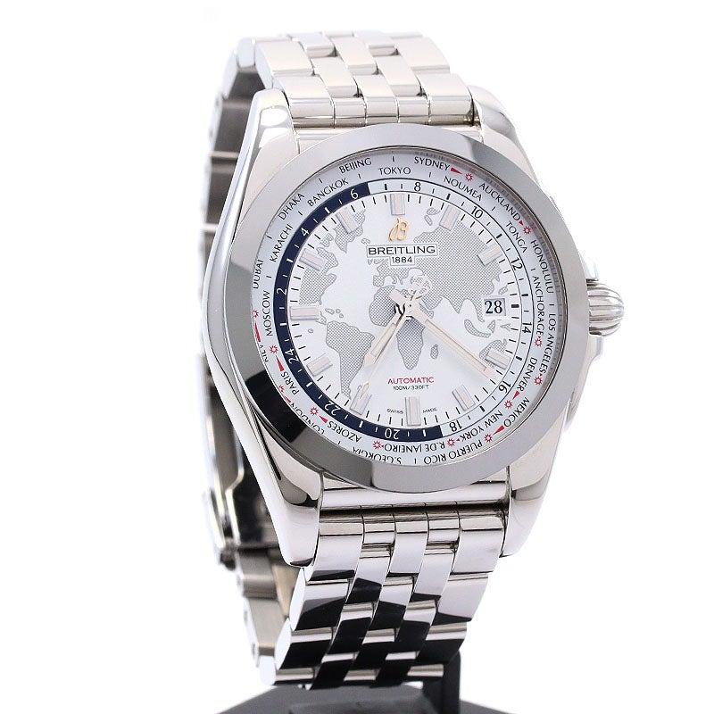 【中古】BREITLING GALACTIC UNITIME SLEEK T ブライトリング ギャラクティック ユニタイム スリークT WB3510U0/A777/375A (W030A77PA)