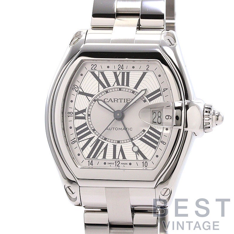中古】CARTIER ROADSTER DE CARTIER EXTRA-LARGE MODEL GMT カルティエ