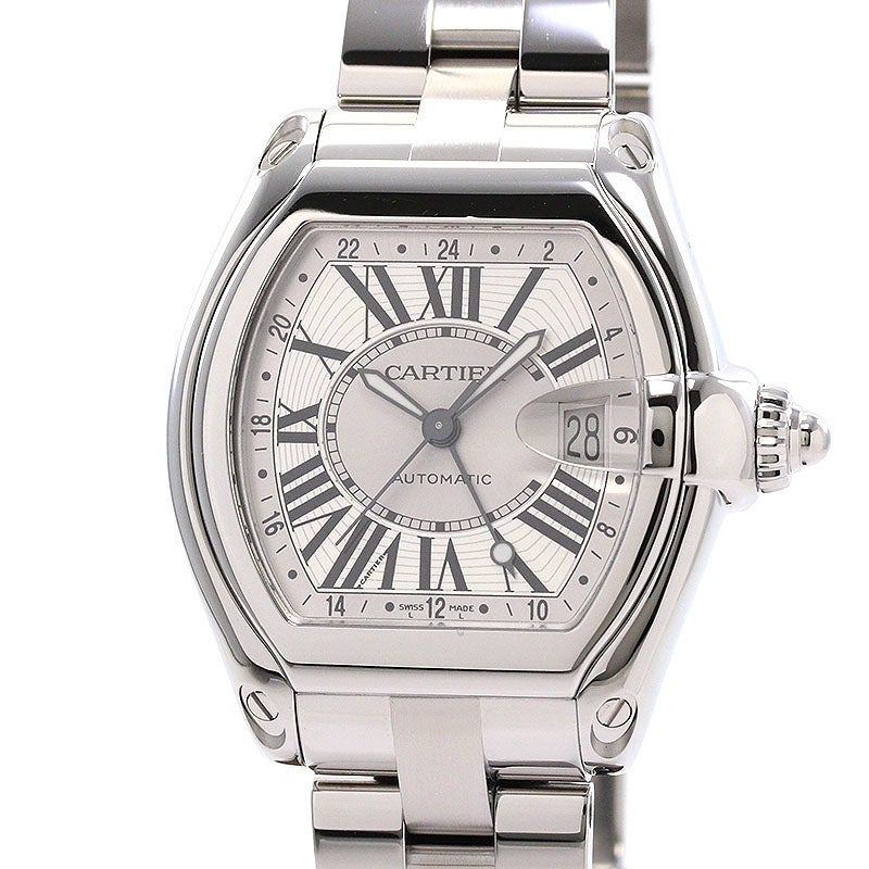 中古】CARTIER ROADSTER DE CARTIER EXTRA-LARGE MODEL GMT カルティエ