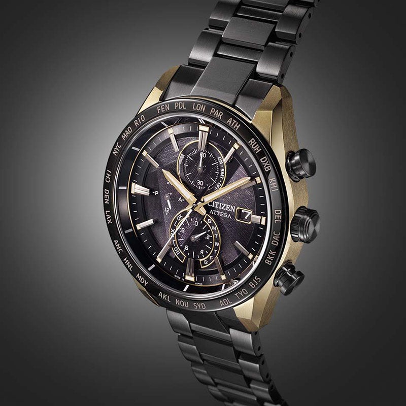 CITIZEN ATTESA ACT Line Black Titanium Series シチズン アテッサ アクトライン ブラックチタンシリーズ AT8384-58E