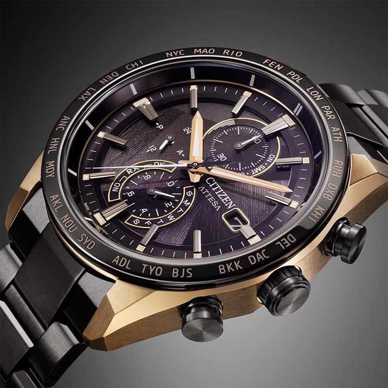 CITIZEN ATTESA ACT Line Black Titanium Series シチズン アテッサ アクトライン ブラックチタンシリーズ AT8384-58E