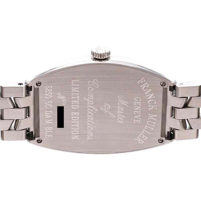 フランクミュラー 【FRANCK MULLER】 トノウ カーベックス 30TH 5850SCDAMBLELTD AC (5850SC DAM BLE) メンズ ブルー ステンレススティール 腕時計 時計 CINTREE CURVEX 30TH BLUE SS FM【中古】 中古】FRANCK MULLER CINTREE CURVEX 30TH フランク・ミュラー トノウ