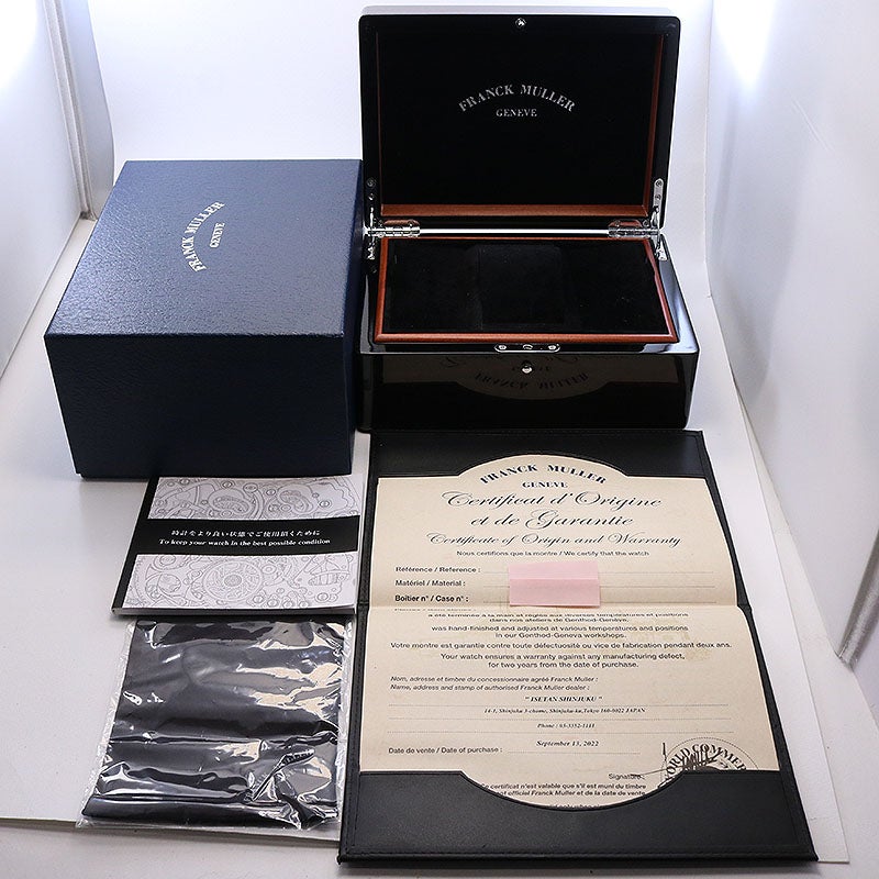 【中古】FRANCK MULLER CINTREE CURVEX 30TH フランク・ミュラー トノウ カーベックス 30TH 5850SCDAMBLELTD AC (5850SC DAM BLE)