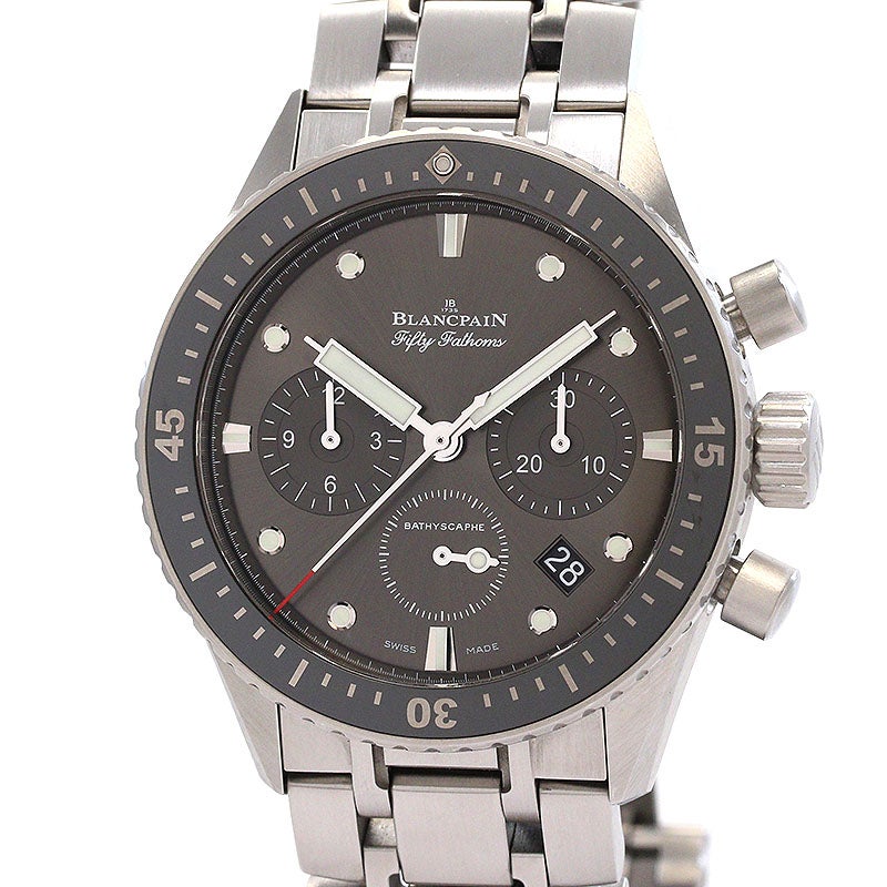 【中古】BLANCPAIN FIFTY FATHOMS BATHYSCAPHE CHRONOGRAPH FLYBACK ブランパン フィフティ ファゾムス バチスカーフ クロノグラフ フライバック 5200-1110-70B (N05200O011010N070B)
