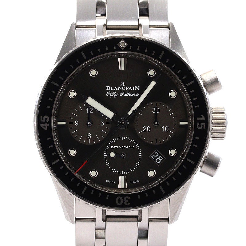 【中古】 ばらとシャンペン 中古】BLANCPAIN FIFTY FATHOMS BATHYSCAPHE CHRONOGRAPH FLYBACK