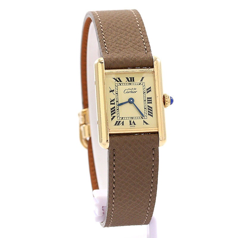 中古】CARTIER MUST TANK SMALL MODEL VERMEIL カルティエ マスト