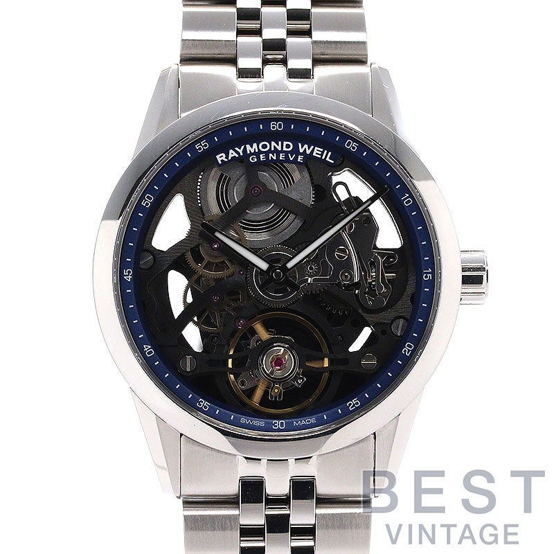 【中古】RAYMOND WEIL FREELANCER 38 SKELETON レイモンド ウェイル フリーランサー 38 スケルトン 2783-ST-50000