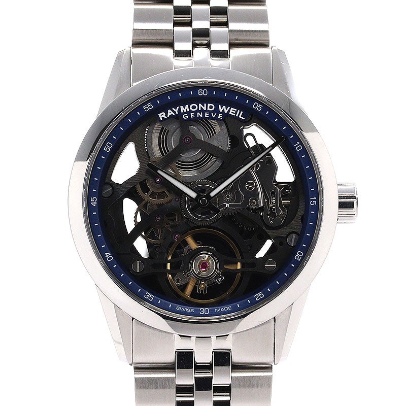 【中古】RAYMOND WEIL FREELANCER 38 SKELETON レイモンド ウェイル フリーランサー 38 スケルトン 2783-ST-50000