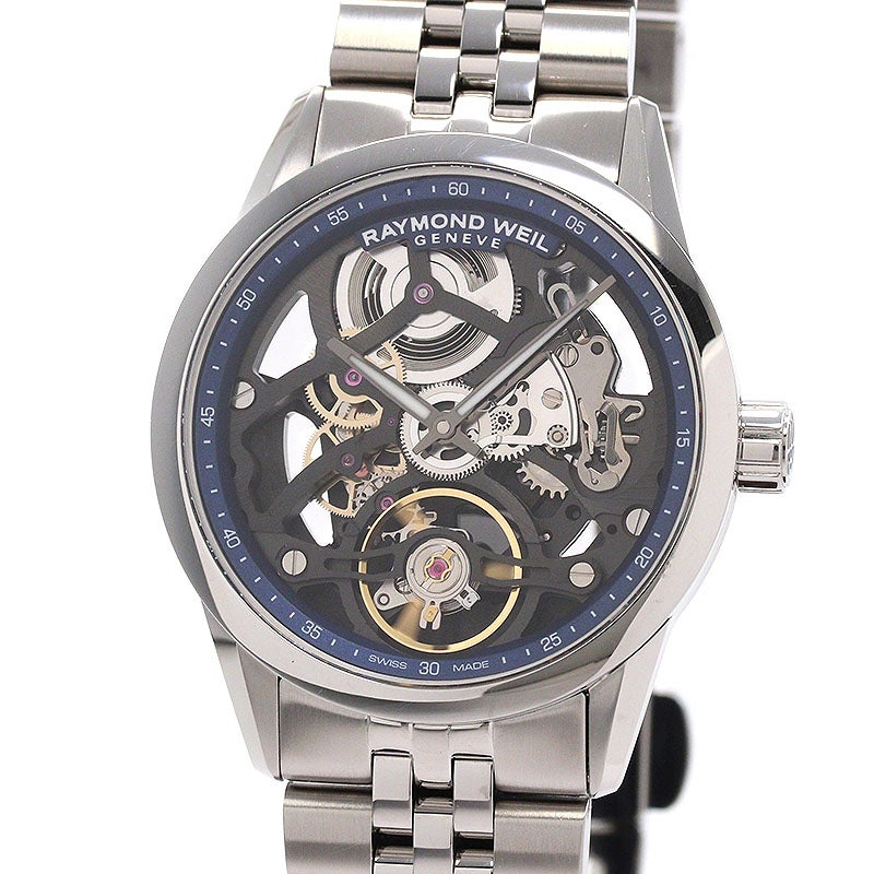 【中古】RAYMOND WEIL FREELANCER 38 SKELETON レイモンド ウェイル フリーランサー 38 スケルトン 2783-ST-50000