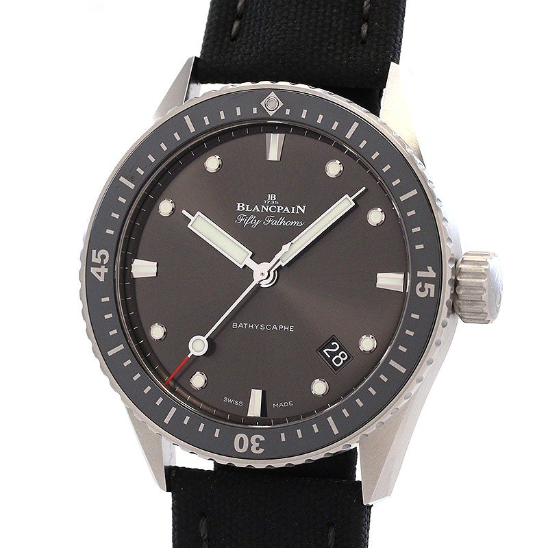 【中古】BLANCPAIN FIFTY FATHOMS BATHYSCAPHE ブランパン フィフティ ファゾムス バチスカーフ 5000-1110-B52A (N05000O011010NB52A)