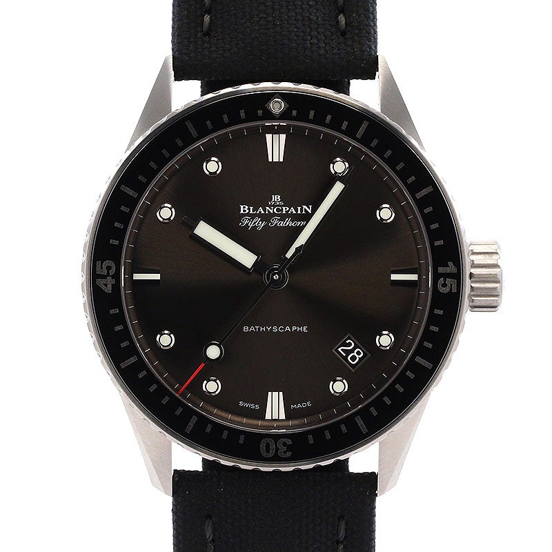 【中古】BLANCPAIN FIFTY FATHOMS BATHYSCAPHE ブランパン フィフティ ファゾムス バチスカーフ 5000-1110-B52A (N05000O011010NB52A)