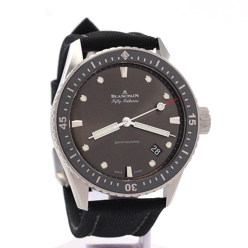 【中古】BLANCPAIN FIFTY FATHOMS BATHYSCAPHE ブランパン フィフティ ファゾムス バチスカーフ 5000-1110-B52A (N05000O011010NB52A)