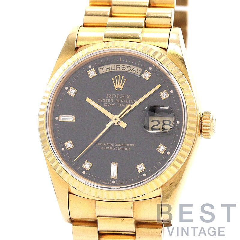 【中古】ROLEX OYSTER PERPETUAL DAY-DATE 36 ロレックス オイスターパーペチュアル デイデイト 36 18038A