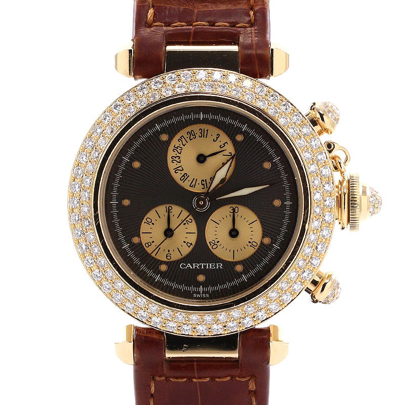 中古】CARTIER PASHA DE CARTIER CHRONO REFLEX 35MM カルティエ