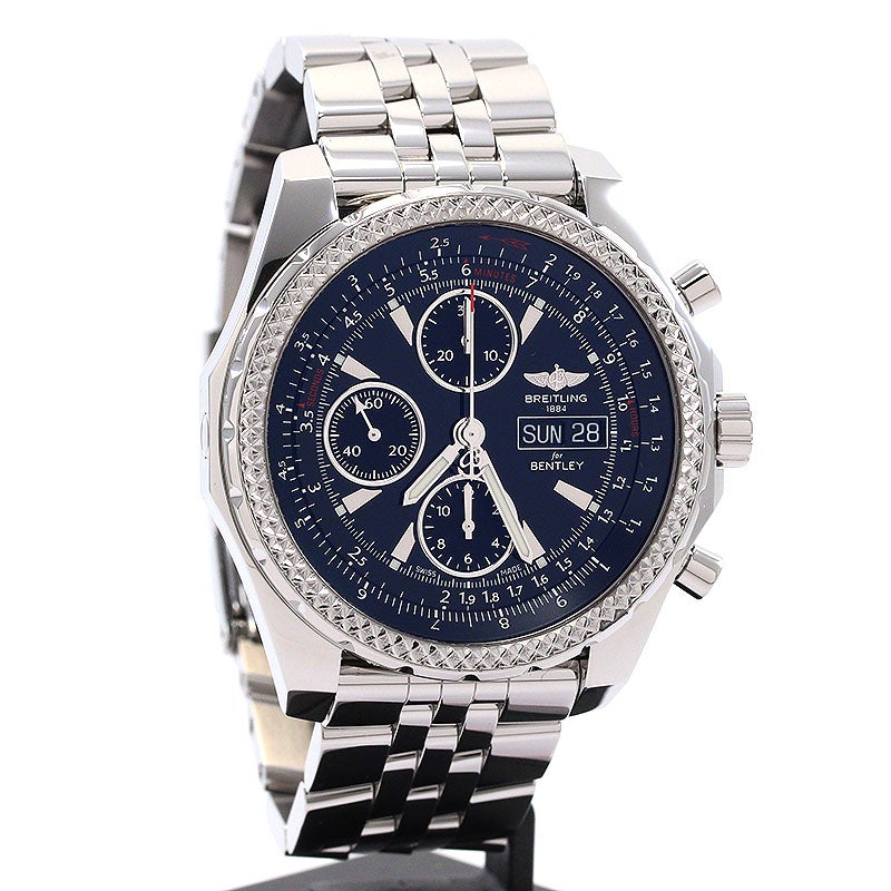 【OH済】 ブライトリング 【BREITLING】 ベントレー GT for ジャパン A1336224/BB57/980A メンズ アイスブラック ステンレススティール 腕時計 時計 BENTLEY GT FOR JAPAN ICE BLACK SS 【中古】 中古】BREITLING BENTLEY GT FOR JAPAN ブライトリング ベントレー GT