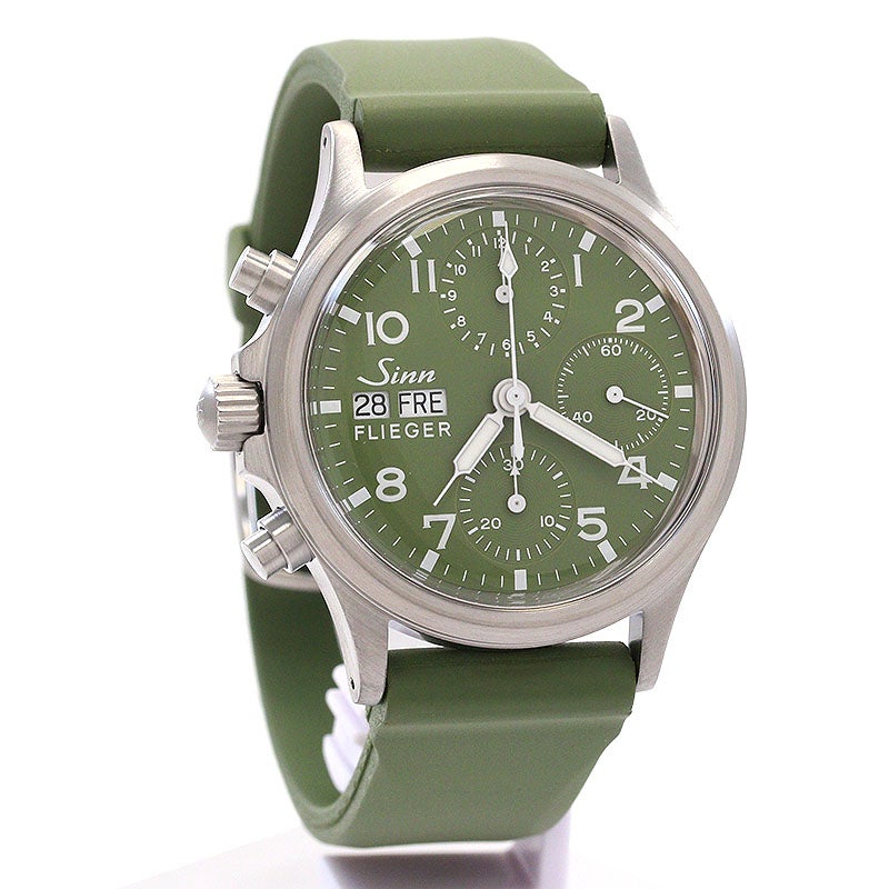 ★ミント刺繍×三角グレー★ リバーシブル　スタイ 中古】SINN PILOT CHRONOGRAPH 356 FLIEGER JAPAN LIMITED EDITION