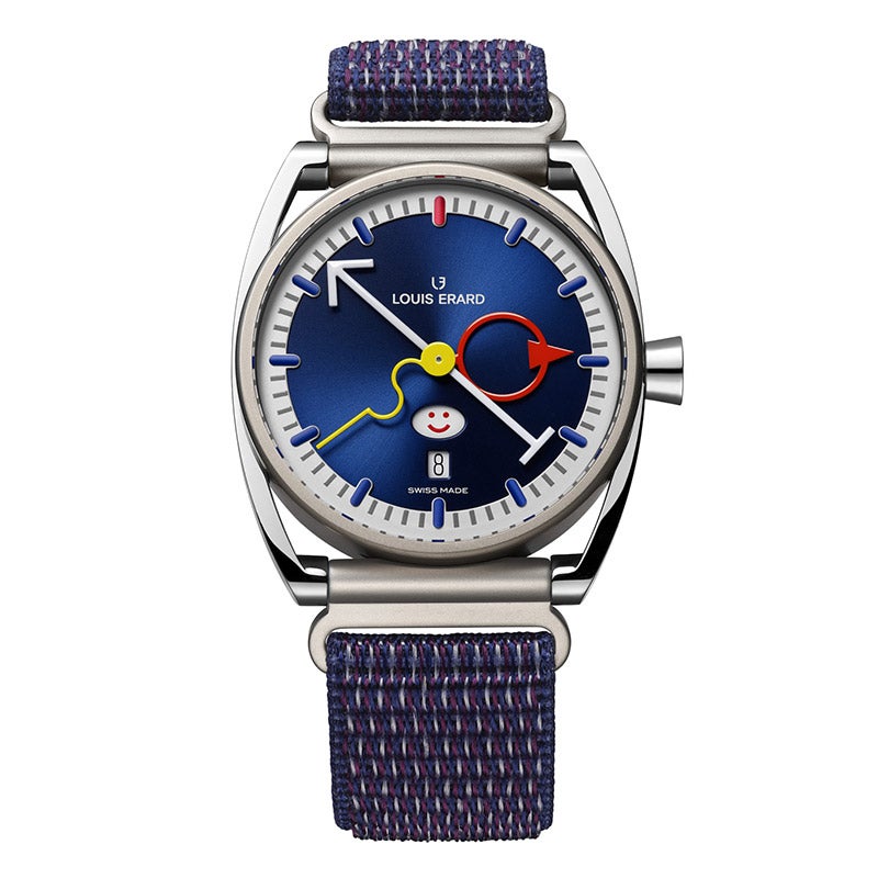 LOUIS ERARD Hall of Fame Collection Louis Erard×Alain Silberstein Smile Days Blue ルイ・エラール ホール・オブ・フェイム コレクション ルイ・エラール×アラン・シルベスタイン スマイルデイ ブルー LE75357TT05BTT90