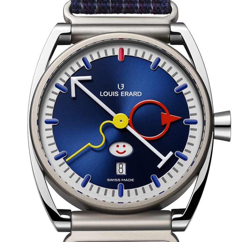 LOUIS ERARD Hall of Fame Collection Louis Erard×Alain Silberstein Smile Days Blue ルイ・エラール ホール・オブ・フェイム コレクション ルイ・エラール×アラン・シルベスタイン スマイルデイ ブルー LE75357TT05BTT90