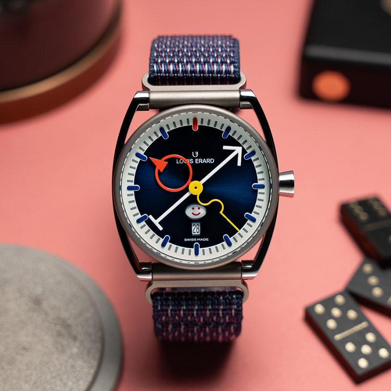 LOUIS ERARD Hall of Fame Collection Louis Erard×Alain Silberstein Smile Days Blue ルイ・エラール ホール・オブ・フェイム コレクション ルイ・エラール×アラン・シルベスタイン スマイルデイ ブルー LE75357TT05BTT90