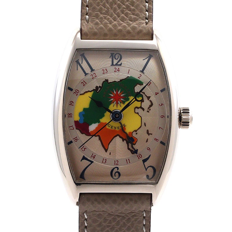 【中古】FRANCK MULLER CINTREE CURVEX WORLD WIDE ASIA フランク・ミュラー トノウ・カーベックス ワールド ワイド アジア 2852WW