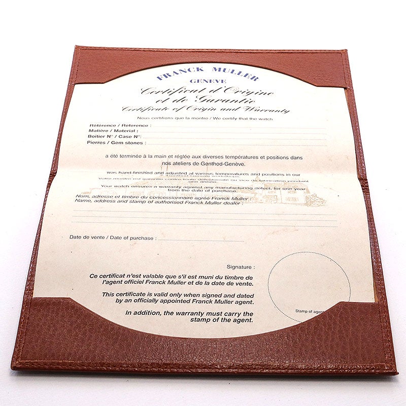 【中古】FRANCK MULLER CINTREE CURVEX WORLD WIDE ASIA フランク・ミュラー トノウ・カーベックス ワールド ワイド アジア 2852WW