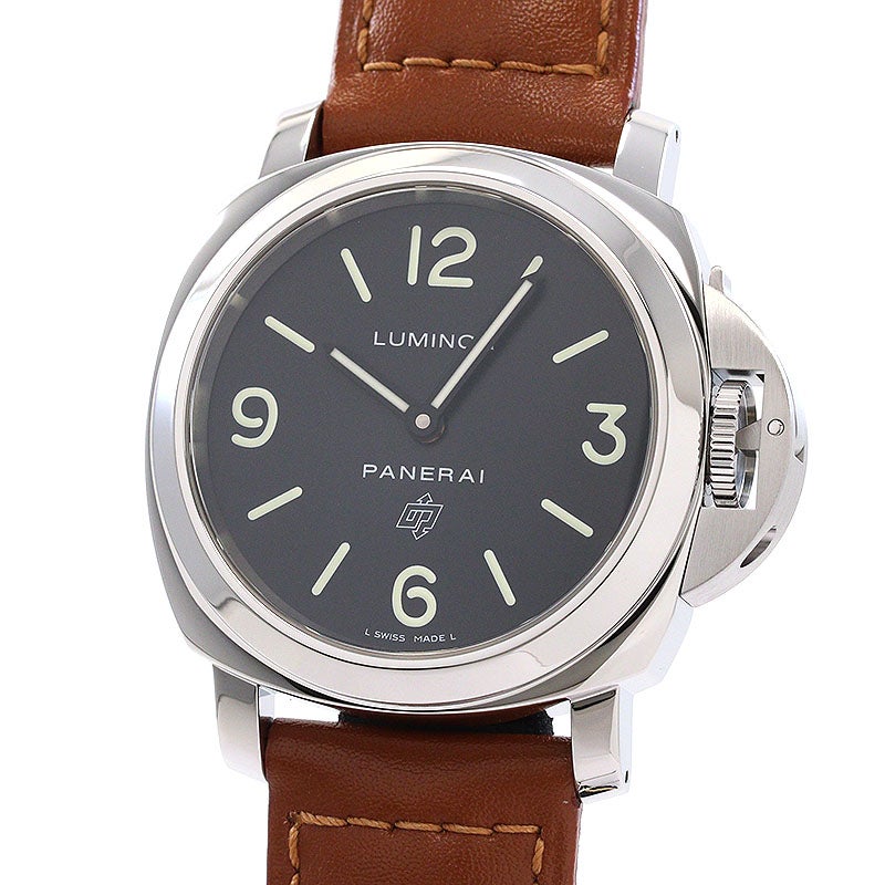 【中古】OFFICINE PANERAI LUMINOR BASE LOGO ACCIAIO 44MM オフィチーネ・パネライ ルミノール ベース ロゴ アッチャイオ 44MM PAM01000