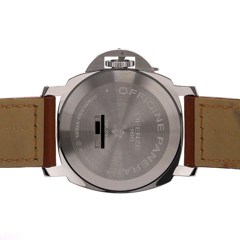 中古】OFFICINE PANERAI LUMINOR BASE LOGO ACCIAIO 44MM オフィチーネ