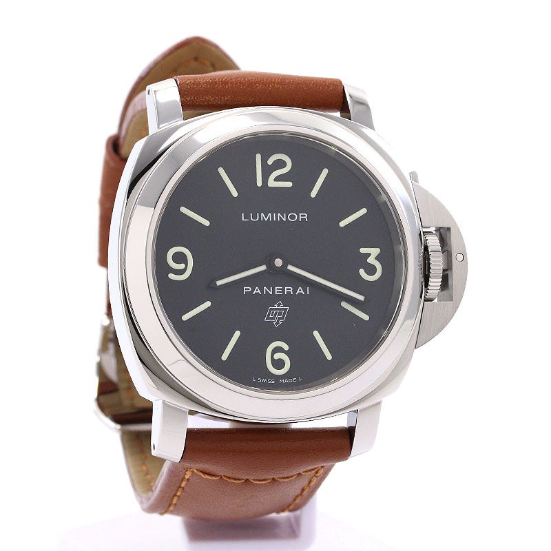 【中古】OFFICINE PANERAI LUMINOR BASE LOGO ACCIAIO 44MM オフィチーネ・パネライ ルミノール ベース ロゴ アッチャイオ 44MM PAM01000