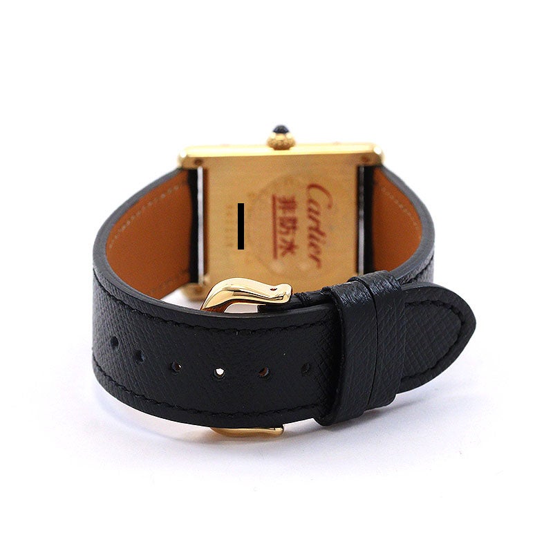 中古】CARTIER MUST TANK LARGE MODEL VERMEIL カルティエ マスト