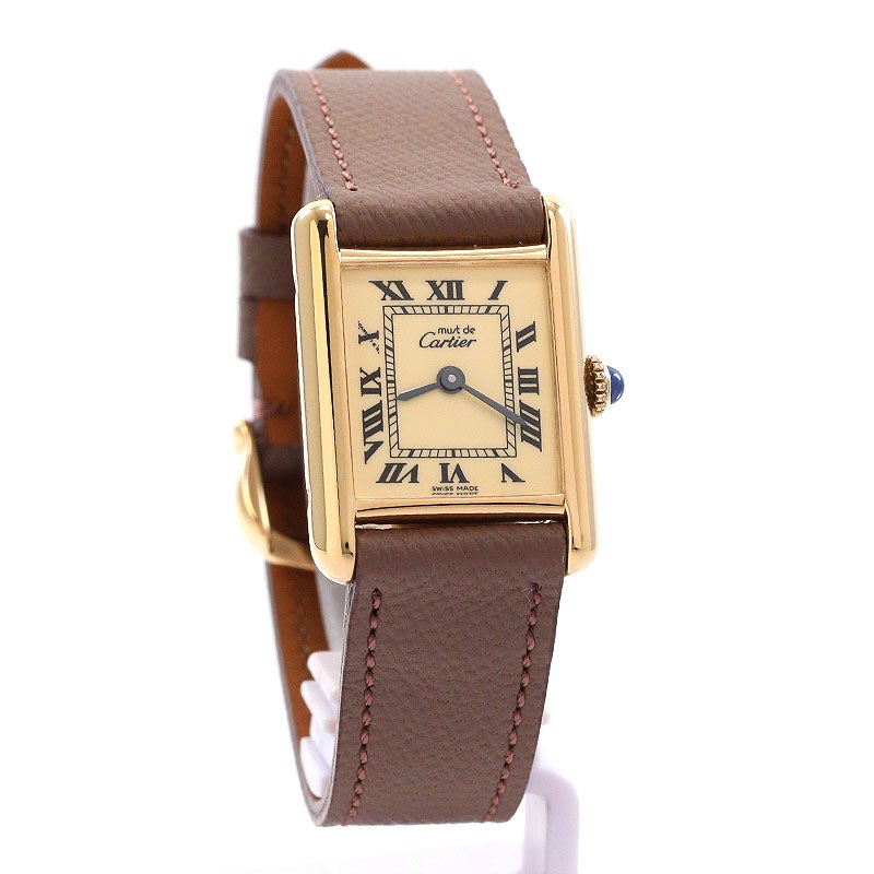 中古】CARTIER MUST TANK SMALL MODEL VERMEIL カルティエ マスト