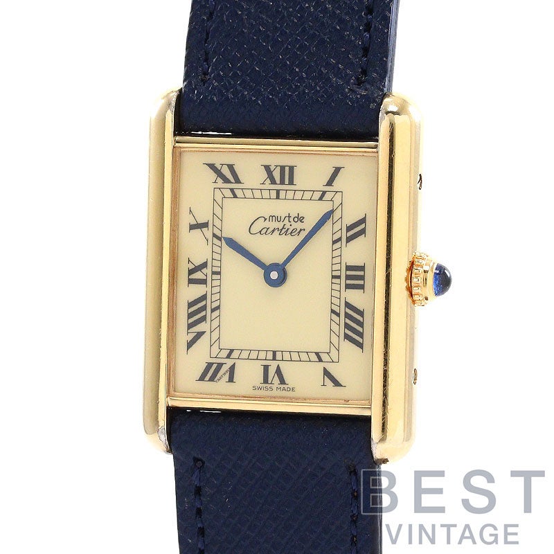 中古】CARTIER MUST TANK LARGE MODEL VERMEIL カルティエ マスト