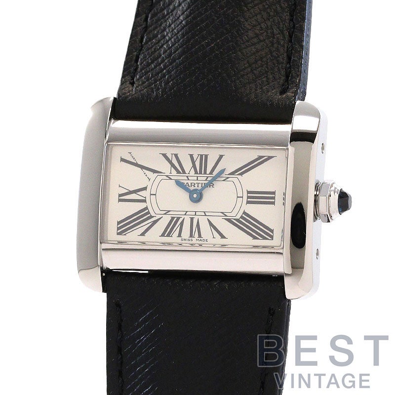 Cartier タンク ディヴァン ミニ ウォッチ　電池交換済み・仕上げ 極美品 中古】CARTIER TANK DIVAN MINI カルティエ タンク ディヴァン ミニ