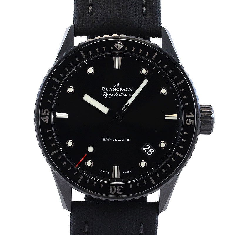 【中古】BLANCPAIN FIFTY FATHOMS BATHYSCAPHE ブランパン フィフティ ファゾムス バチスカーフ 5000-0130-B52A (N050000001030NB52A)